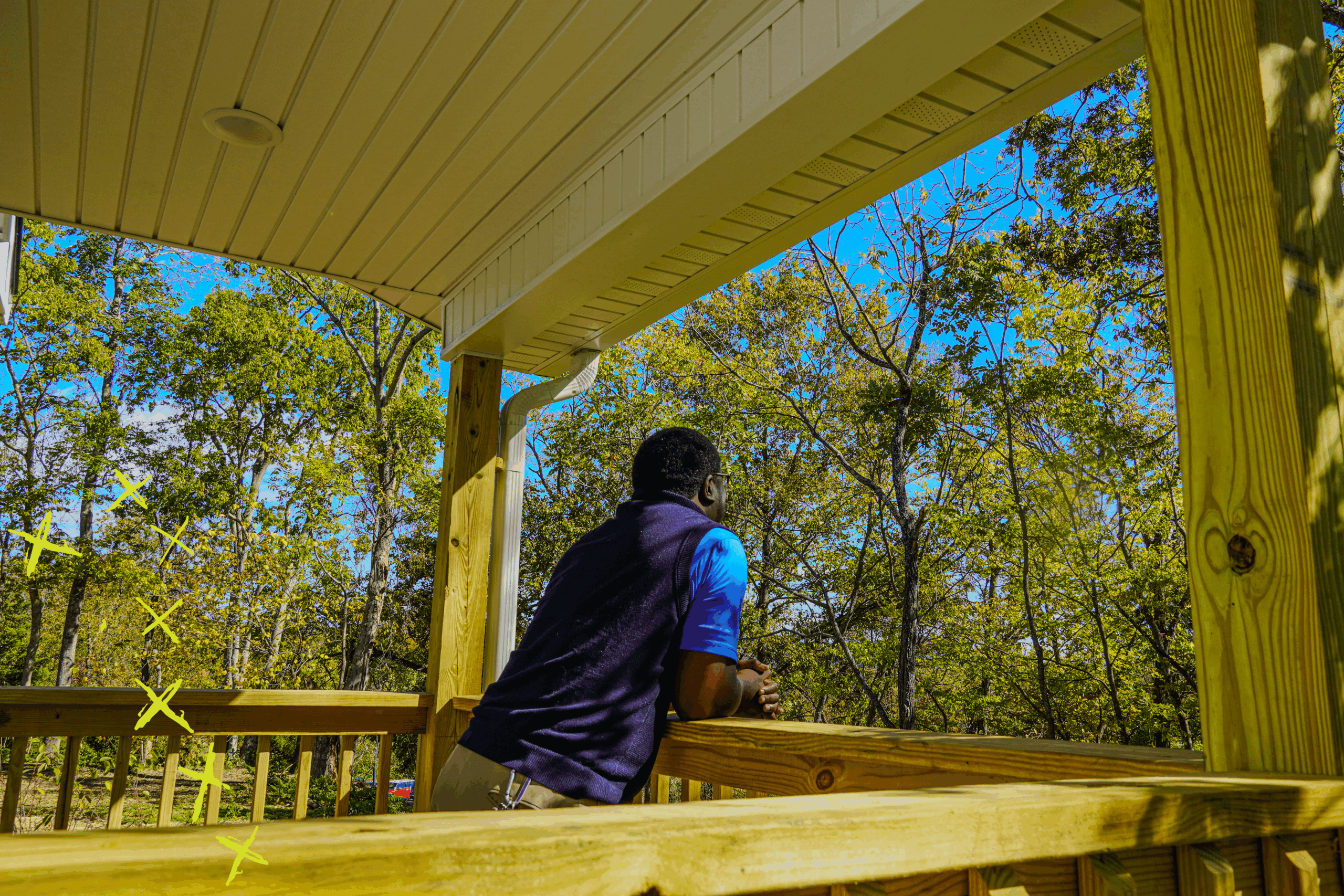 Scenic view from the porch of Jack's House.
